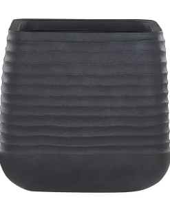Discount Beliani Vaso per piante PARIKIA 50 cm Nero