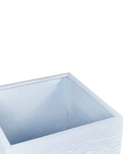 Discount Beliani Vaso per piante PAROS 50 cm Bianco