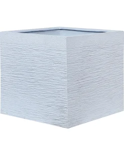 Discount Beliani Vaso per piante PAROS 50 cm Bianco