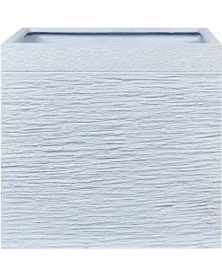 Discount Beliani Vaso per piante PAROS 50 cm Bianco