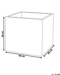 Sale Beliani Vaso per piante PAROS 40 cm Bianco