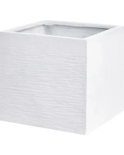 Sale Beliani Vaso per piante PAROS 40 cm Bianco