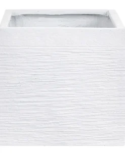 Online Beliani Vaso per piante PAROS 30 cm Bianco