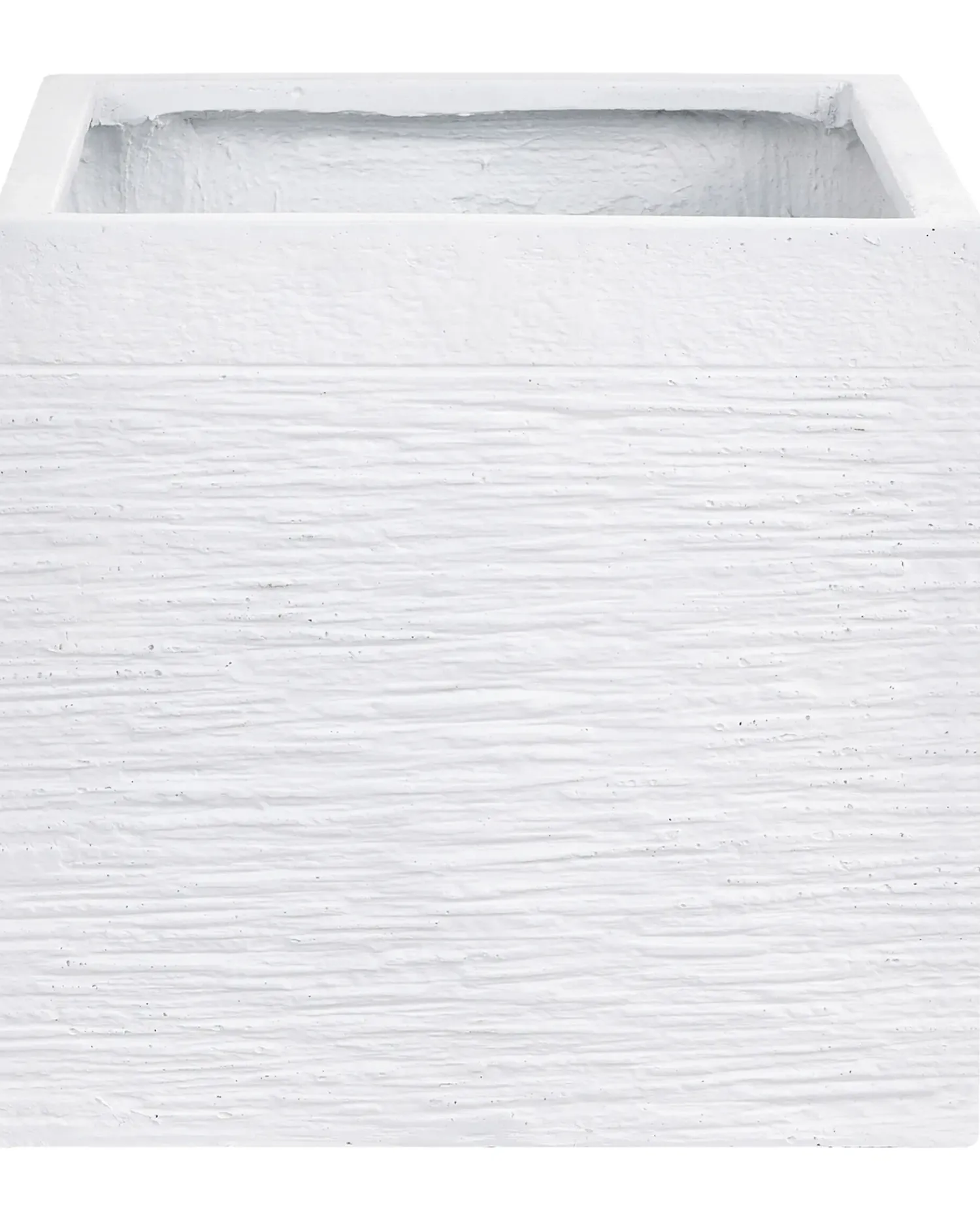 Online Beliani Vaso per piante PAROS 30 cm Bianco