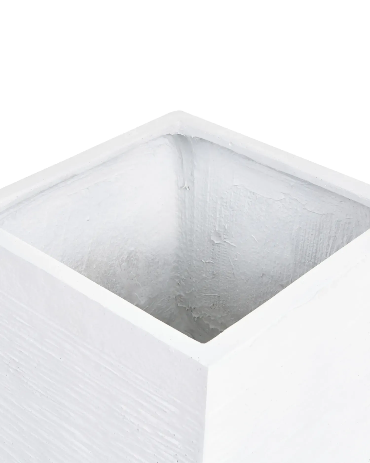 Online Beliani Vaso per piante PAROS 30 cm Bianco