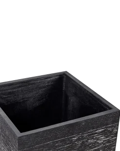 New Beliani Vaso per piante PAROS 50 cm Nero