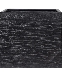 New Beliani Vaso per piante PAROS 50 cm Nero