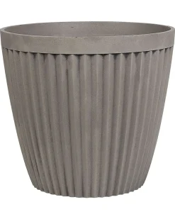 Sale Beliani Vaso per piante POKA 36 cm Tortora Grigio