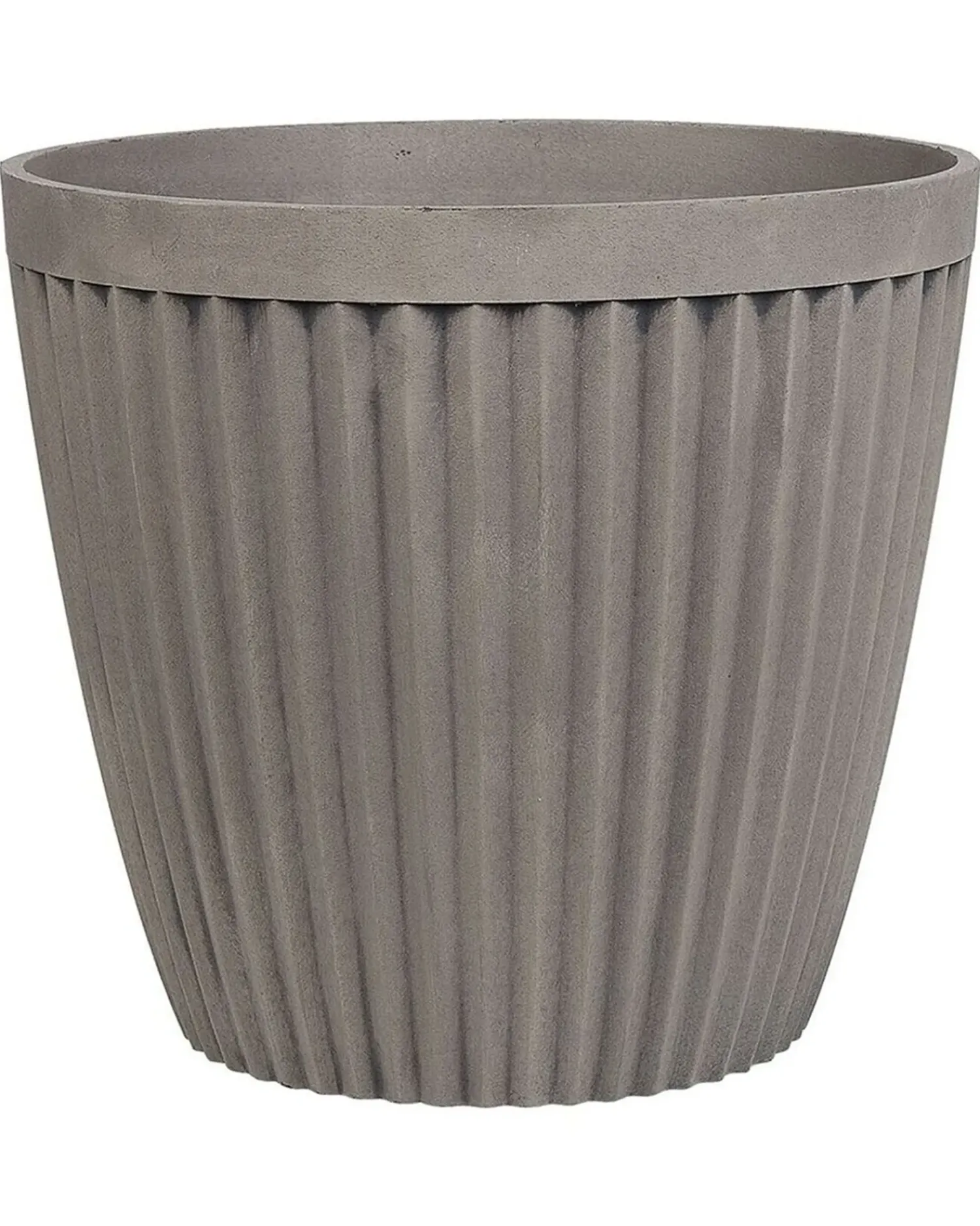 Sale Beliani Vaso per piante POKA 36 cm Tortora Grigio