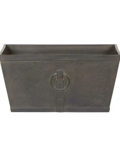 New Beliani Vaso per piante PORIA 60 cm Marrone