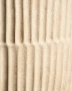 Best Beliani Vaso per piante POROS 36 cm chiaro Beige
