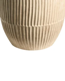 Best Beliani Vaso per piante POROS 36 cm chiaro Beige