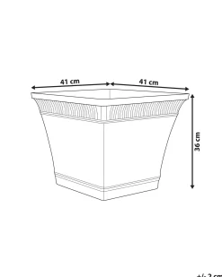 Hot Beliani Vaso per piante PSATHA 41 cm pesca Rosa