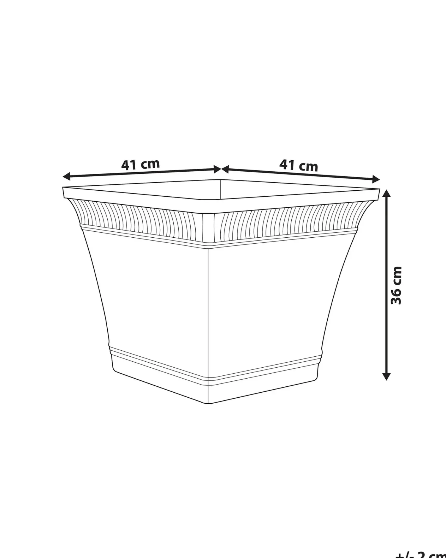 Hot Beliani Vaso per piante PSATHA 41 cm pesca Rosa