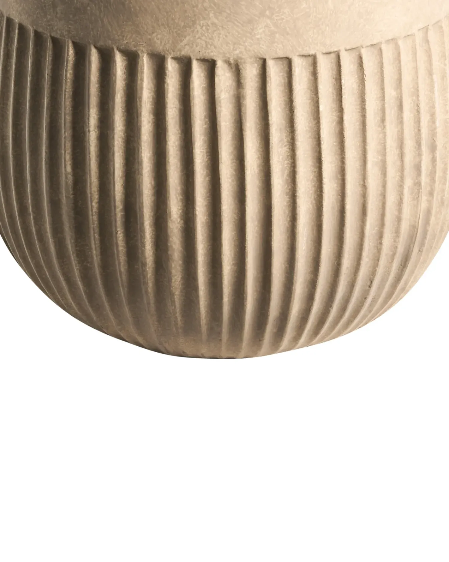 New Beliani Vaso per piante PYLAROS 36 cm Beige