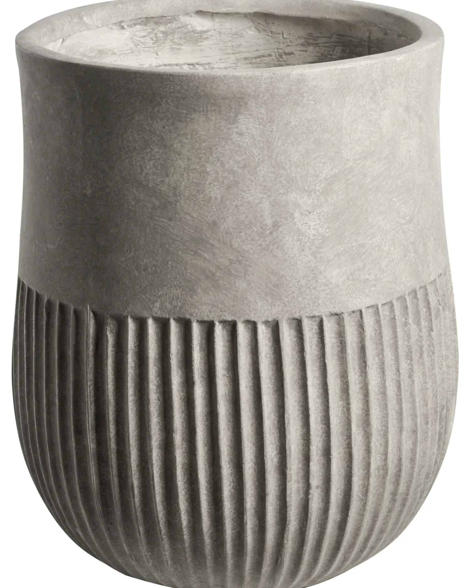 Outlet Beliani Vaso per piante PYLAROS 36 cm Grigio