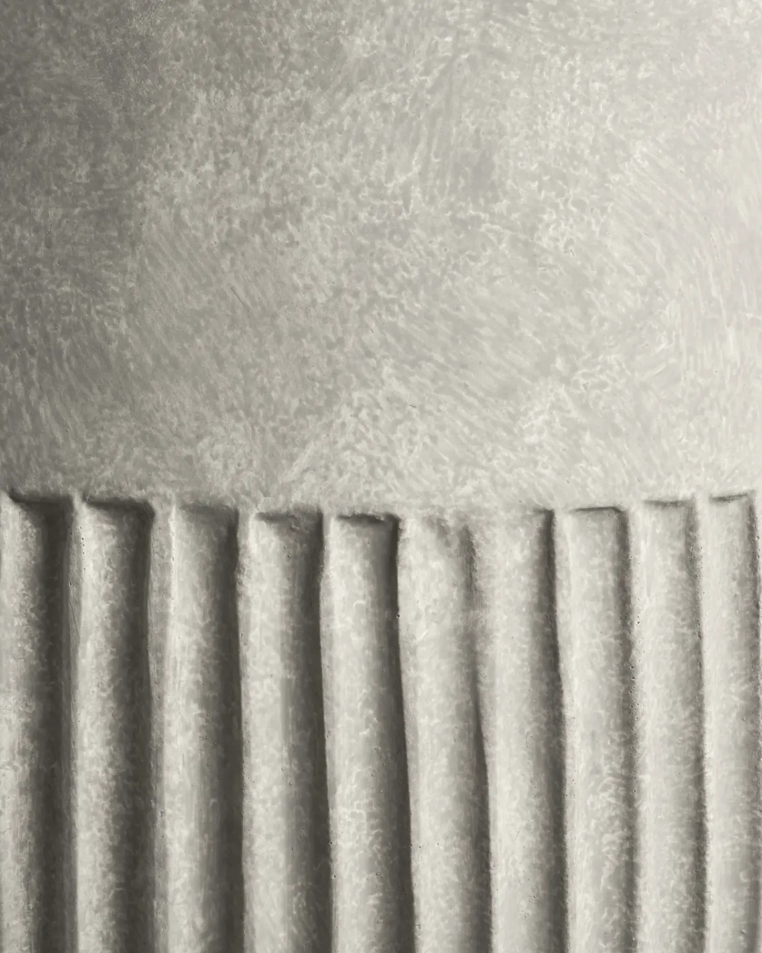 Outlet Beliani Vaso per piante PYLAROS 36 cm Grigio