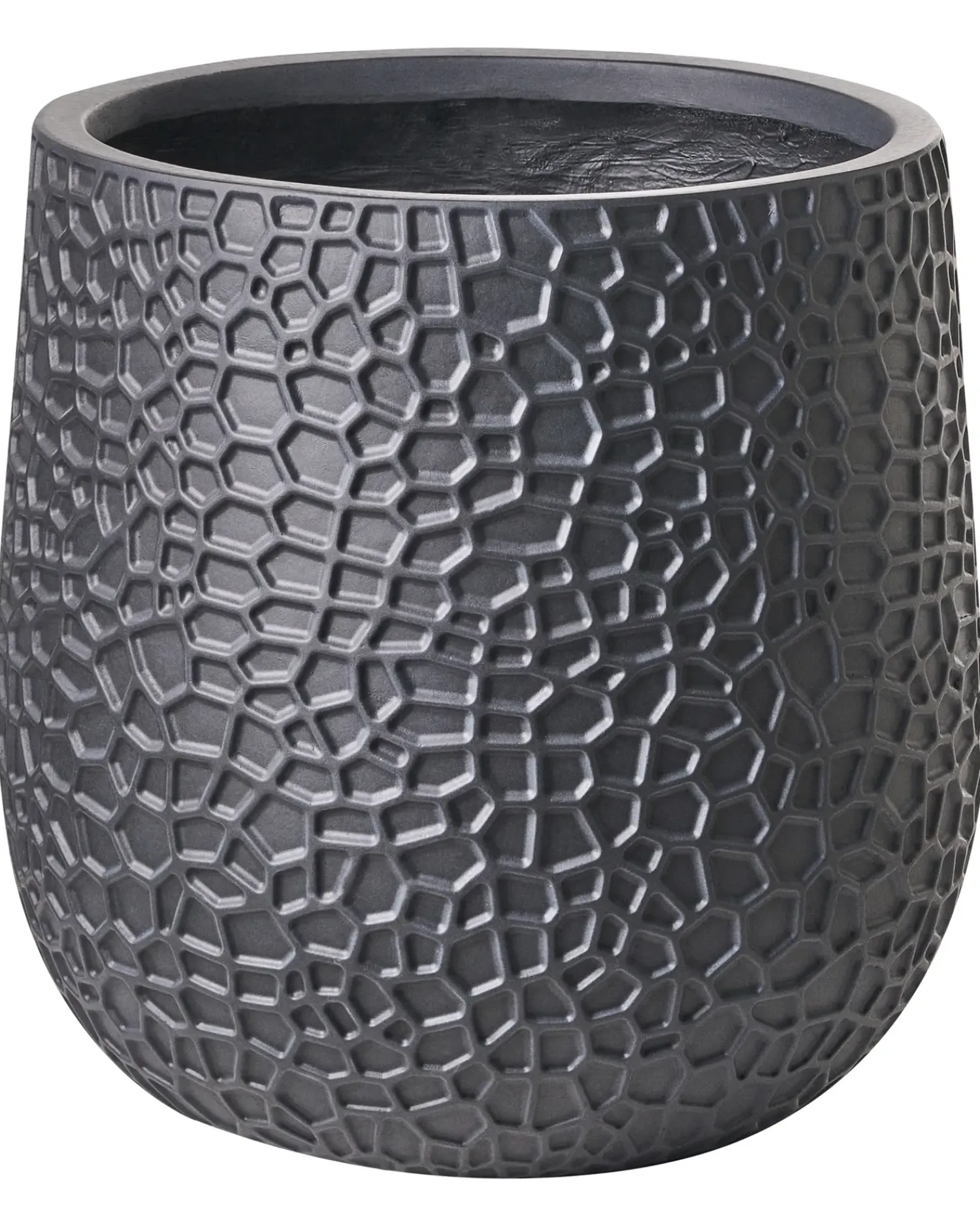 Clearance Beliani Vaso per piante QIYUN 41 cm Nero