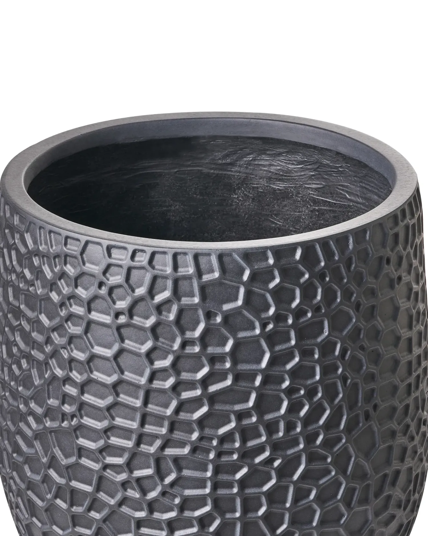 Clearance Beliani Vaso per piante QIYUN 41 cm Nero