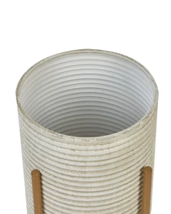 New Beliani Vaso per piante rialzato ALPINUS Metallo 31 cm Tortora Beige Oro
