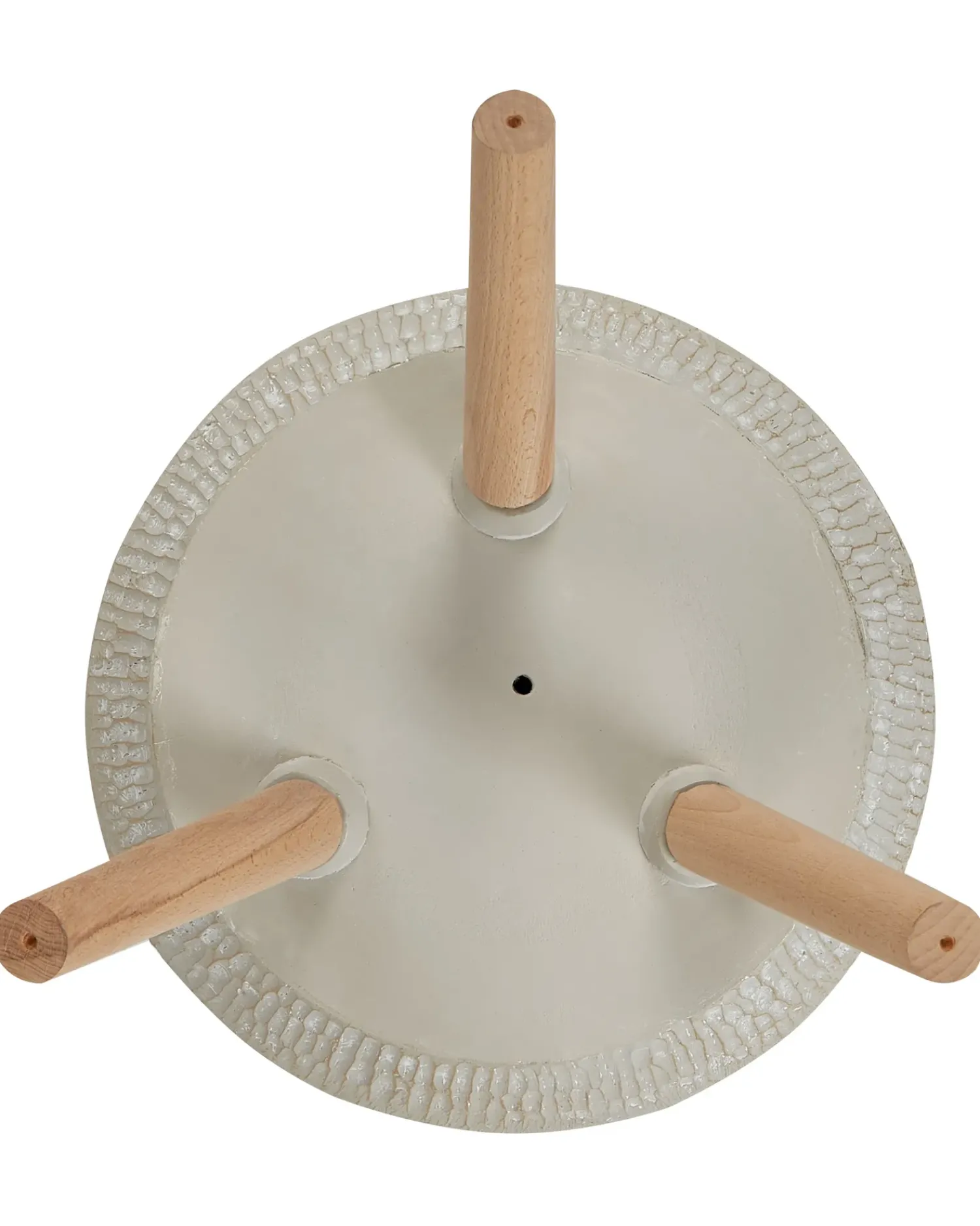 Outlet Beliani Vaso per piante rialzato ATHAEA 37 cm Beige Beige Grigio Marrone