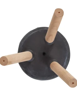 Hot Beliani Vaso per piante rialzato BRUNNERA 24 cm Grigio grafite Blu Marrone Grigio