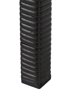 Online Beliani Vaso per piante rialzato CARAGANA Rattan sintetico (PE) 77 cm scuro Marrone