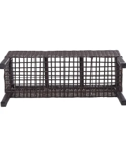Online Beliani Vaso per piante rialzato CARAGANA Rattan sintetico (PE) 77 cm scuro Marrone
