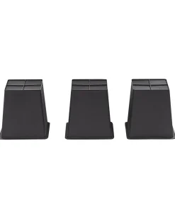 Best Beliani Vaso per piante rialzato CARAGANA Rattan sintetico (PE) 77 cm Nero