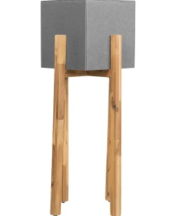 Sale Beliani Vaso per piante rialzato DRIMOS 30 cm Grigio chiaro Grigio Marrone Grigio