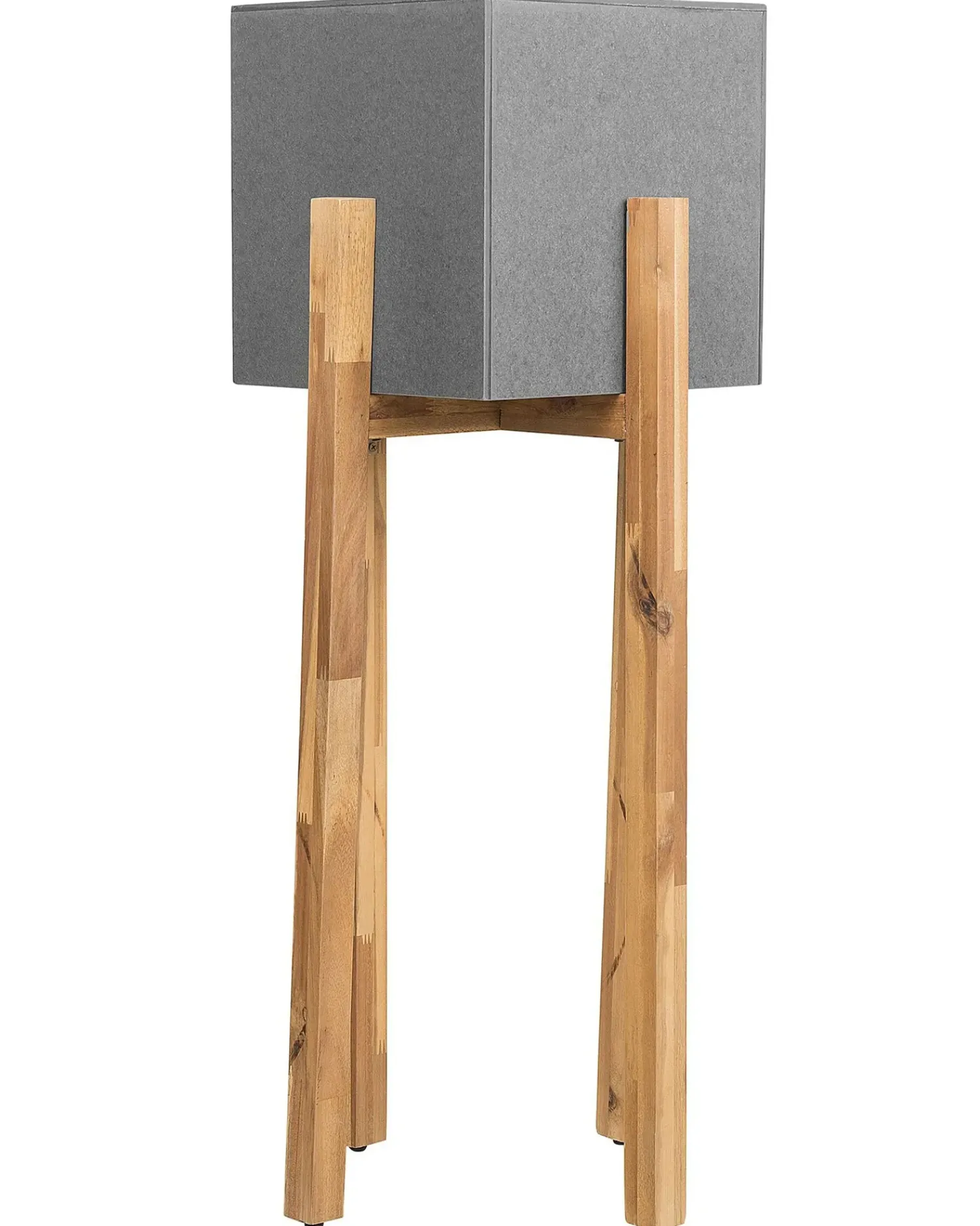 Sale Beliani Vaso per piante rialzato DRIMOS 30 cm Grigio chiaro Grigio Marrone Grigio