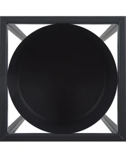 Beliani Vaso per piante rialzato IDRA Metallo 15 cm Nero