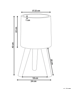 Outlet Beliani Vaso per piante rialzato JANINA 24 cm sporco Bianco