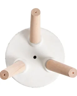 Best Beliani Vaso per piante rialzato KARISTOS 36 cm Bianco sporco Beige Bianco Marrone