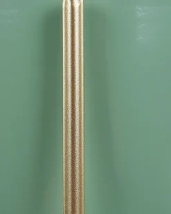 Outlet Beliani Vaso per piante rialzato LEFKI Metallo 16 cm Verde menta Oro Verde