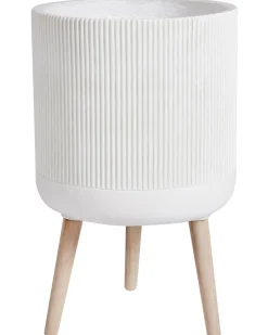 Online Beliani Vaso per piante rialzato MACLURA 35 cm Beige chiaro Beige Marrone