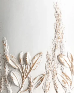 Best Beliani Vaso per piante rialzato PREWEZA 23 cm Bianco sporco Bianco Beige