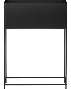 Sale Beliani Vaso per piante rialzato TAPIEN Metallo 70 cm Nero