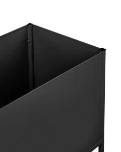 Sale Beliani Vaso per piante rialzato TAPIEN Metallo 70 cm Nero
