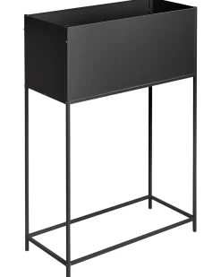 Sale Beliani Vaso per piante rialzato TAPIEN Metallo 70 cm Nero