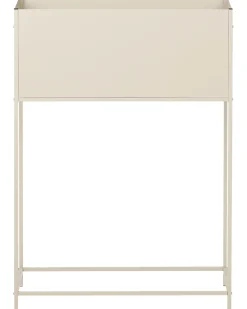 Outlet Beliani Vaso per piante rialzato TAPIEN Metallo 70 cm Beige