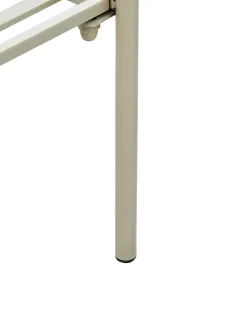 Clearance Beliani Vaso per piante rialzato VINCA Metallo 70 cm Beige Beige Nero