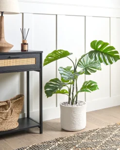 Sale Beliani Vaso per piante SAMOS 26 cm chiaro Beige