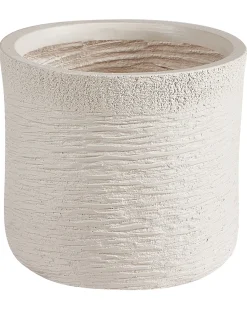 Sale Beliani Vaso per piante SAMOS 26 cm chiaro Beige
