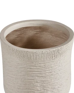 Sale Beliani Vaso per piante SAMOS 26 cm chiaro Beige