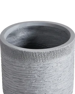 Beliani Vaso per piante SAMOS Grigio