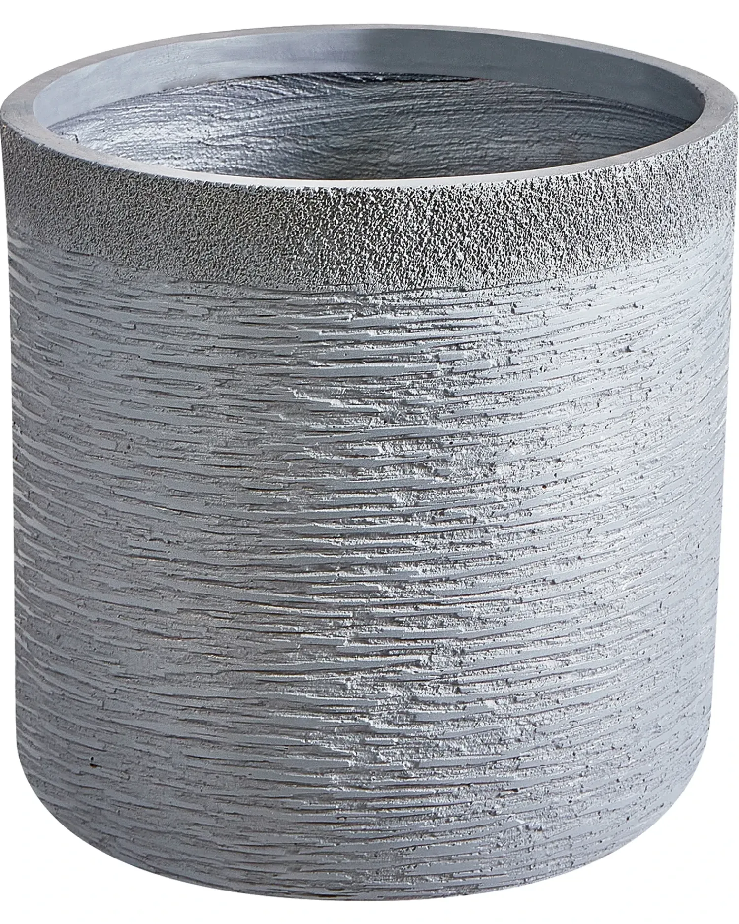 Beliani Vaso per piante SAMOS Grigio