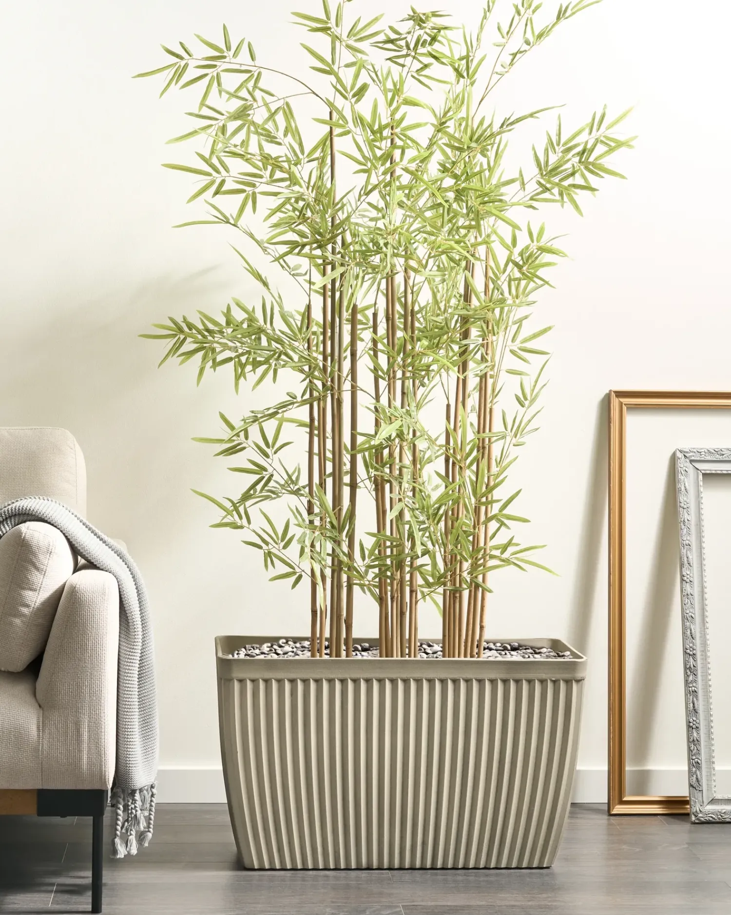Best Beliani Vaso per piante SISAL 73 cm Beige