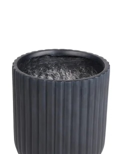 Sale Beliani Vaso per piante TAXODIUM 34 cm grafite Grigio
