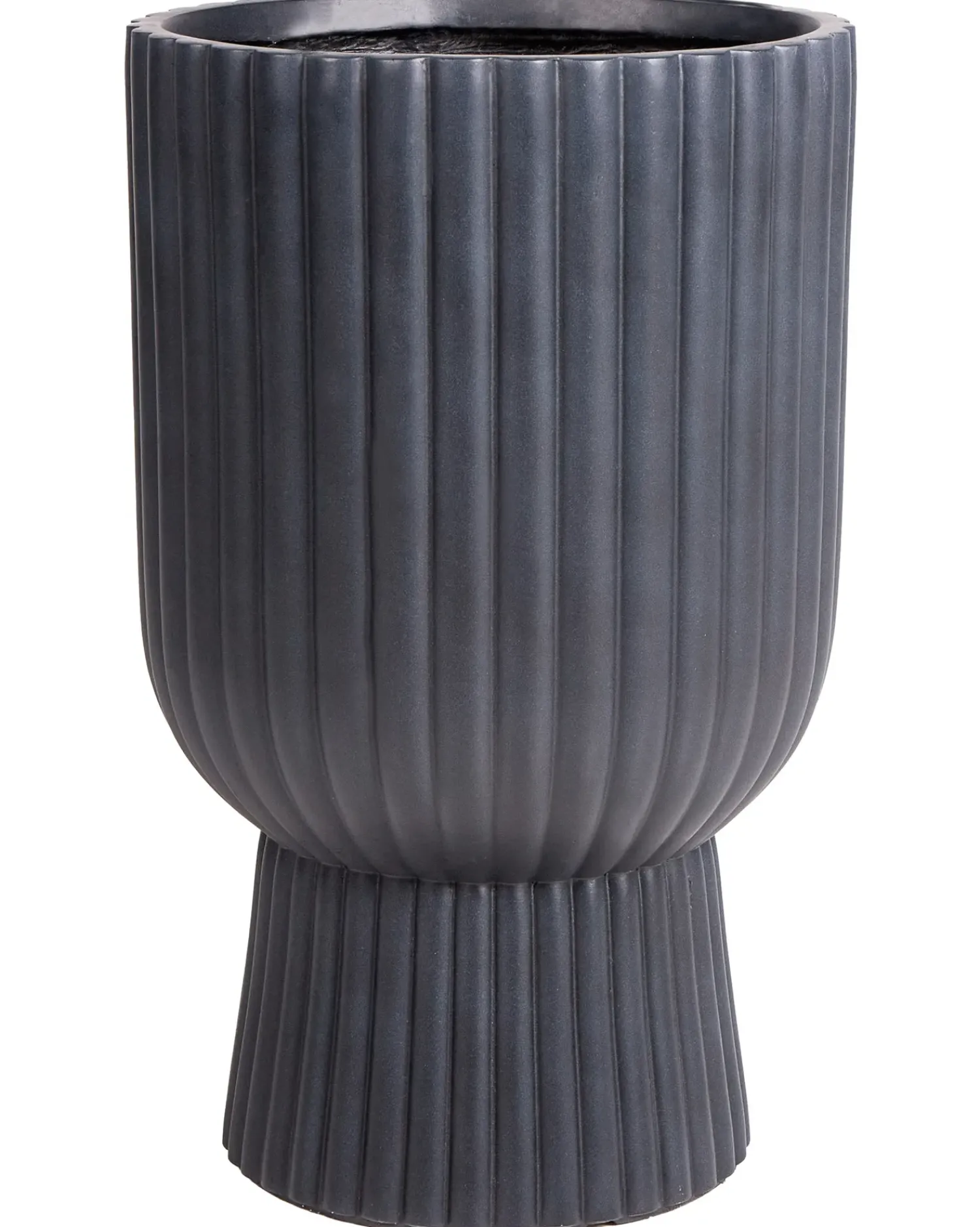 Sale Beliani Vaso per piante TAXODIUM 34 cm grafite Grigio